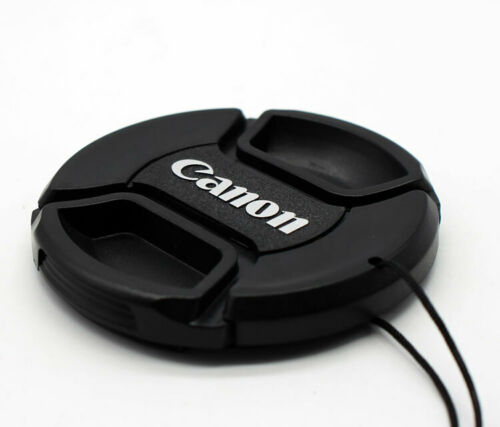 New Canon Snap-on Lens Cap + Rope / Front Lens Cap 49/52/55/58/62/67/77/82mm